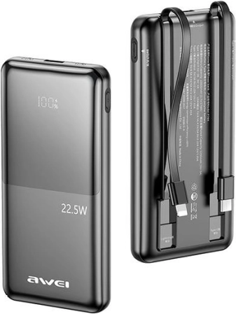 Power banka AWEI P76K 10000 mAh s brzim punjenjem 22,5 W i 4 izlaza