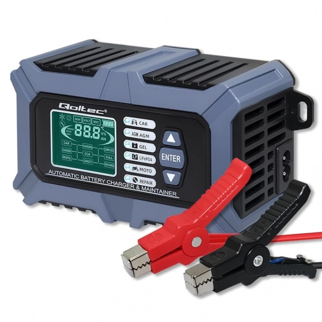 Inteligentni mikroprocesorski punjač s testerom baterija i funkcijom popravka 12V | 6A | LCD | Punjač baterija AGM LiFePO4 GEL