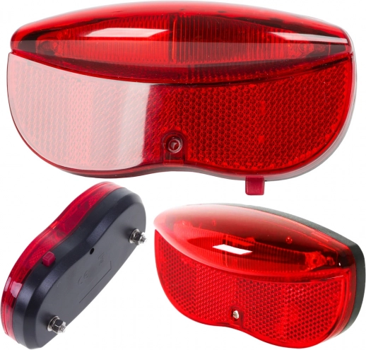 LED stražnje svjetlo za nosač bicikla, 2× AA, s reflektorom