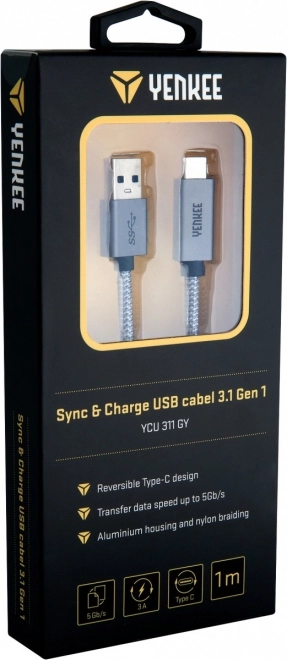 USB A na USB C kabel s brzinom prijenosa 5 Gb/s i 3A punjenjem