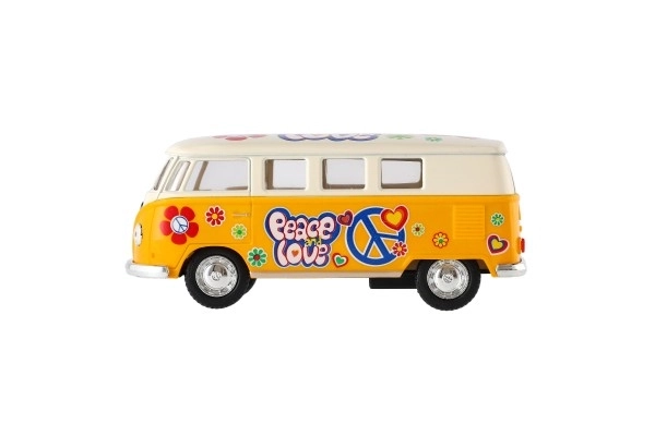 Autobus Kinsmart VW Klasični kov/plast 13 cm na povlačenje