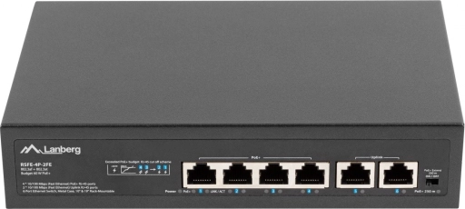 Lanberg Switch 4x PoE+ s 2 uplink priključka