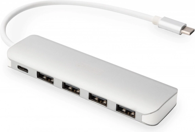 USB‑C hub 4× USB 3.0 s Power Delivery, aluminijski
