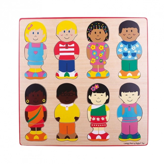Umetanje slagalice prijatelja Bigjigs Toys