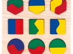 Bino drvene puzzle geometrijski oblici