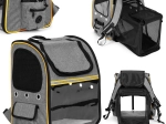 Sklopivi prijenosni ruksak za mačke i pse s prozirnom prednjom stijenkom