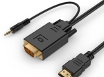 HDMI u VGA pretvarač s 3,5 mm audio, 3 m, crni