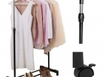 Teleskopska garderobna vješalica na kotačićima