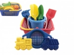 Dječji set za pijesak s košarom, kantom i kalupima