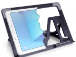 Podesivi stalak za tablet, crni, sklopivi 26 × 18,5 cm