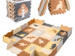 Pjenasta dječja podloga puzzle dinosauri 143 × 143 cm, 36 dijelova