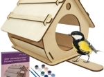 Drvena hranilica za ptice za sastavljanje i bojanje MAALEO