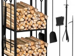 Stalak za ogrjevno drvo s dodacima