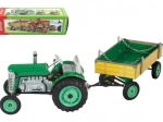 Zeleni traktor Zetor s prikolicom i oprugastim mehanizmom Kovap