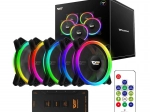 Set Računalnih Ventilatora Darkflash DR12 Pro ARGB 5u1 120x120mm