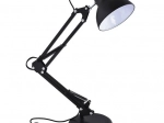 Podesiva crna stolna lampa s retro dizajnom