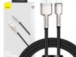 Kabel USB‑A na Lightning BASEUS Cafule 1 m, 2,4 A – crni
