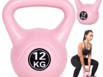Kettlebell 12 kg ružičasti za kućni trening MODERNHOME