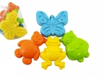 Plastični kalupi za pijesak – životinje, set 4 kom u mrežici