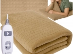 Električki grijani pokrivač 180 × 130 cm bež Ruhhy