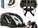 Biciklistička kaciga RALLEX M (54–58 cm), podesiva, crno-bijela