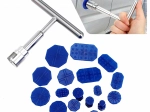 Set za izvlačenje udubljenja karoserije s kliznim čekićem puller i 18 izvlačnih trnova