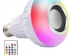 šarena LED RGB žarulja E27 s Bluetooth zvučnikom i daljinskim upravljačem