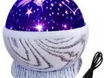 Rotirajući projektor zvjezdanog neba i mjeseca – noćna lampica s USB-om