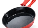 lijevanoželjezna tava s emajlom i silikonskim navlakom cast enamel 25 cm