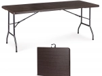 Sklopivi catering banketni vrtni stol 180 cm, smeđi MODERNHOME