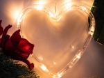 LED svjetleće srce Božićna dekoracija