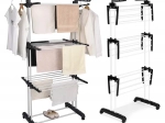 Okomita sušilica rublja s kotačićima, sklopiva, ModernHome
