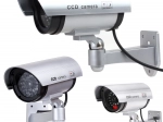 Atrapa industrijskih kamera s crvenim LED svjetlom