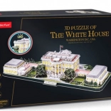 CUBICFUN 3D puzzle Bijela kuća s LED osvjetljenjem (151 dio)