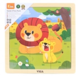 Drvene slagalice lavovi 9 dijelova