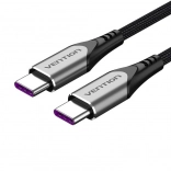 USB-C 2.0 na USB-C kabel Vention TAEHF PD 100W 1 m (sivi)