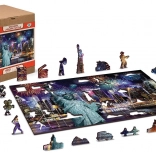 Drvene puzzle New York noću