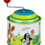 Glazbena kutijica s ručicom KRTEK, metalna 8 cm