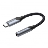 USB-C muški na 3,5 mm ženski audio adapter Vention BGJHA 0,1 m