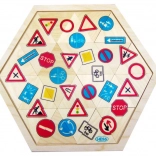 Hess puzzle mozaik prometni znakovi 24 dijelova