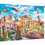 Puzzle Trefl Funny Cities – divlji Rim, 1000 dijelova (68 × 48 cm)