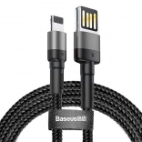 Punjač i podatkovni kabel BASEUS Cafule USB-A na Lightning 1 m, 2,4 A, sivo-crni