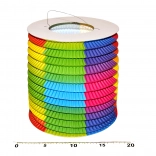 Cilindrični lampion u duginim bojama 15 cm