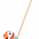 Small foot guralica papagaj Lori – drveno odgurivalo na guranje za prve korake