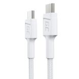 Kabel GC PowerStream USB-C na USB-C 30 cm, PD 60W, QC 3.0, bijeli