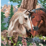 Dijamantno slikanje Konjsko suglasje 30 × 40 cm