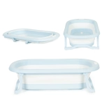 Dječja sklopiva putna kada s odvodom, siva