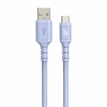 USB-C USB kabel silikonski 1 m ljubičasti