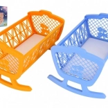 Plastična kolijevka za lutke – ljuljajuća posteljica