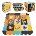 Pjenasta edukativna podloga puzzle životinjice 114 × 114 cm, 25 dijelova